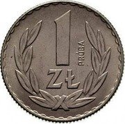 Poland 1 Zloty Trial Strike 1957  KM# Pr27 1 ZŁ PRÓBA coin reverse Poland 1 Zloty Trial Strike 1957  KM# Pr27 1 ZŁ PRÓBA coin reverse