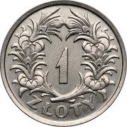 Poland 1 Zloty (Trial Strike. Without Proba) 1 ZŁOTY coin reverse Poland 1 Zloty (Trial Strike. Without Proba) 1 ZŁOTY coin reverse