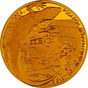 Croatia 10 Euro Black Lizard 2024  BU 2024. PODARCIS MELISELLENSIS MELISELLENSIS coin reverse