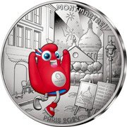 France 10 Euro (XXXIII Summer Olympic Games. Paris 2024. Mascot Phryge.Montmartre) MONTMARTRE PARIS 2024 coin reverse