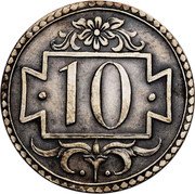Poland 10 Pfennig (Danzig Coin) 10 coin reverse Poland 10 Pfennig (Danzig Coin) 10 coin reverse