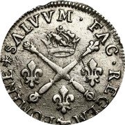 France 10 Sols Bearn Region. With Insignia 1707  DOMINE SALVVM. FAC. REGEM coin reverse