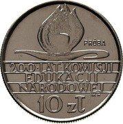 Poland 10 Zlotych 200 Years of National Education Commission. Trial Strike. 2nd Type 1973 MW KM# Pr205 PRÓBA 200 LAT KOMISJI EDUKACJI NARODOWEJ J M-N 10 ZŁ coin reverse Poland 10 Zlotych 200 Years of National Education Commission. Trial Strike. 2nd Type 1973 MW KM# Pr205 PRÓBA 200 LAT KOMISJI EDUKACJI NARODOWEJ J M-N 10 ZŁ coin reverse