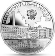 Poland 10 Zlotych 600th Anniversary of the Granting of Lodz Town Rights 2023 Proof 10 ZŁ 2023 RZECZPOSPOLITA POLSKA coin obverse Poland 10 Zlotych 600th Anniversary of the Granting of Lodz Town Rights 2023 Proof 10 ZŁ 2023 RZECZPOSPOLITA POLSKA coin obverse