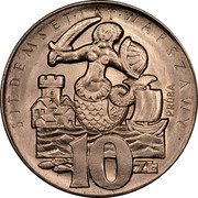 Poland 10 Zlotych 700th Anniversary of Warsaw. Trial Strike 1965 MW Proba KM# Pr133 SIEDEMSET LAT WARSZAWY PRÓBA 10 ZŁ coin reverse Poland 10 Zlotych 700th Anniversary of Warsaw. Trial Strike 1965 MW Proba KM# Pr133 SIEDEMSET LAT WARSZAWY PRÓBA 10 ZŁ coin reverse