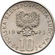 Poland 10 Zlotych Boleslaw Prus. Trial Strike 1975 MW KM# Pr251 POLSKA RZECZPOSPOLITA LUDOWA 19 75 MW ZŁ 10 ZŁ coin obverse Poland 10 Zlotych Boleslaw Prus. Trial Strike 1975 MW KM# Pr251 POLSKA RZECZPOSPOLITA LUDOWA 19 75 MW ZŁ 10 ZŁ coin obverse