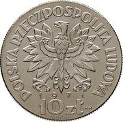Poland 10 Zlotych FAO. Trial Strike 1971 MW KM# Pr186 POLSKA RZECZPOSPOLITA LUDOWA MW 1971 10 ZŁ J M-N coin obverse Poland 10 Zlotych FAO. Trial Strike 1971 MW KM# Pr186 POLSKA RZECZPOSPOLITA LUDOWA MW 1971 10 ZŁ J M-N coin obverse