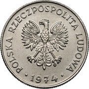 Poland 10 Zlotych (Henryk Sienkiewicz. Trial Strike) KM# Pr224 POLSKA RZECZPOSPOLITA LUDOWA MW 1974 coin obverse