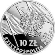Poland 10 Zlotych (Independence March) 10 ZŁ 2023 RZECZPOSPOLITA POLSKA coin obverse Poland 10 Zlotych (Independence March) 10 ZŁ 2023 RZECZPOSPOLITA POLSKA coin obverse