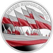 Poland 10 Zlotych (Independence March) MARSZ NIEPODLEGŁOŚCI coin reverse Poland 10 Zlotych (Independence March) MARSZ NIEPODLEGŁOŚCI coin reverse