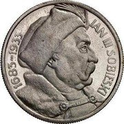 Poland 10 Zlotych Jan III Sobieski Pattern 1933 KM# Pn335 JAN III SOBIESKI 1683-1933 coin reverse