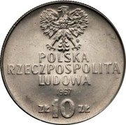 Poland 10 Zlotych (Karol Swierczewski. Trial Strike) KM# Pr153 MW POLSKA RZECZPOSPOLITA LUDOWA 1967 ZŁ 10 ZŁ coin obverse Poland 10 Zlotych (Karol Swierczewski. Trial Strike) KM# Pr153 MW POLSKA RZECZPOSPOLITA LUDOWA 1967 ZŁ 10 ZŁ coin obverse