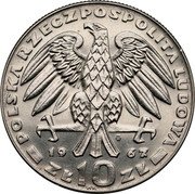 Poland 10 Zlotych (Karol Swierczewski. Trial Strike) KM# Pr156 POLSKA RZECZPOSPOLITA LUDOWA MW 19 67 -ZŁ10ZŁ- WK coin obverse Poland 10 Zlotych (Karol Swierczewski. Trial Strike) KM# Pr156 POLSKA RZECZPOSPOLITA LUDOWA MW 19 67 -ZŁ10ZŁ- WK coin obverse