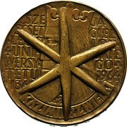 Poland 10 Zlotych (Kazimierz Wielki Legends Incuse. Trial Strike) KM# Pr96 SZE JA ŚĆSET GIEL LECIE LOŃ +UNI SKIE WERSY GO+ TETU 1964 1364 KAZIMIERZ WIELKI coin reverse Poland 10 Zlotych (Kazimierz Wielki Legends Incuse. Trial Strike) KM# Pr96 SZE JA ŚĆSET GIEL LECIE LOŃ +UNI SKIE WERSY GO+ TETU 1964 1364 KAZIMIERZ WIELKI coin reverse