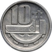 Poland 10 Zlotych (Key and Gears. Trial Strike) KM# Pr51 10 ZŁ coin reverse Poland 10 Zlotych (Key and Gears. Trial Strike) KM# Pr51 10 ZŁ coin reverse