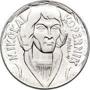 Poland 10 Zlotych (Nicolaus Copernicus. Large Type. Trial Strike) KM# Pr64 MIKOŁAJ KOPERNIK PRÓBA JG coin reverse Poland 10 Zlotych (Nicolaus Copernicus. Large Type. Trial Strike) KM# Pr64 MIKOŁAJ KOPERNIK PRÓBA JG coin reverse