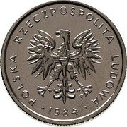 Poland 10 Zlotych (Pattern) KM# Pr497 POLSKA RZECZPOSPOLITA LUDOWA 1984 MW coin obverse Poland 10 Zlotych (Pattern) KM# Pr497 POLSKA RZECZPOSPOLITA LUDOWA 1984 MW coin obverse