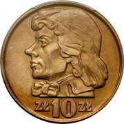 Poland 10 Zlotych (Tadeusz Kosciuszko. Trial Strike) KM# Pr58 ZŁ 10 ZŁ coin reverse Poland 10 Zlotych (Tadeusz Kosciuszko. Trial Strike) KM# Pr58 ZŁ 10 ZŁ coin reverse