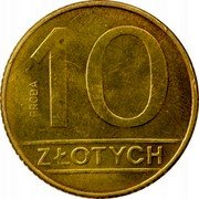 Poland 10 Zlotych Trial Strike 1989 MW Próba 10 ZŁOTYCH PRÓBA coin reverse Poland 10 Zlotych Trial Strike 1989 MW Próba 10 ZŁOTYCH PRÓBA coin reverse