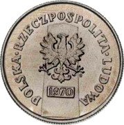 Poland 10 Zlotych (Trial Strike) POLSKA RZECZPOSPOLITA LUDOWA MW 1970 coin obverse Poland 10 Zlotych (Trial Strike) POLSKA RZECZPOSPOLITA LUDOWA MW 1970 coin obverse