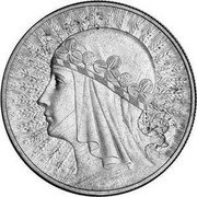 Poland 10 Zlotych (Woman's Head.)  coin reverse Poland 10 Zlotych (Woman's Head.)  coin reverse