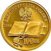 Poland 100 Zlotych 500th Anniversary of Proclamation of the Jan Laski's Statute 2006 MW Proof RZECZPOSPOLITA POLSKA MW 2006 100 ZŁ coin obverse Poland 100 Zlotych 500th Anniversary of Proclamation of the Jan Laski's Statute 2006 MW Proof RZECZPOSPOLITA POLSKA MW 2006 100 ZŁ coin obverse