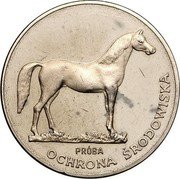 Poland 100 Zlotych Environment Protection. Horse. Trial Strike 1981 MW KM# Pr445 PRÓBA OCHRONA ŚRODOWISKA coin reverse Poland 100 Zlotych Environment Protection. Horse. Trial Strike 1981 MW KM# Pr445 PRÓBA OCHRONA ŚRODOWISKA coin reverse