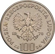 Poland 100 Zlotych Environmental Protection. Beaver.Trial Strike 1978 MW Proof KM# Pr331 POLSKA RZECZPOSPOLITA LUDOWA 19 78 MW ZŁ 100 ZŁ coin obverse Poland 100 Zlotych Environmental Protection. Beaver.Trial Strike 1978 MW Proof KM# Pr331 POLSKA RZECZPOSPOLITA LUDOWA 19 78 MW ZŁ 100 ZŁ coin obverse