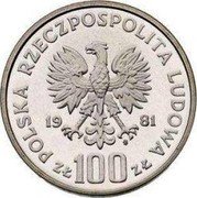 Poland 100 Zlotych Environmental Protection. Horses. Trial Strike 1981 MW Proof KM# Pr448 POLSKA RZECZPOSPOLITA LUDOWA 19 81 MW ZŁ 100 ZŁ coin obverse Poland 100 Zlotych Environmental Protection. Horses. Trial Strike 1981 MW Proof KM# Pr448 POLSKA RZECZPOSPOLITA LUDOWA 19 81 MW ZŁ 100 ZŁ coin obverse
