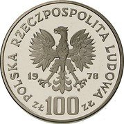 Poland 100 Zlotych Environmental Protection. Moose. Trial Strike 1978 MW Proof KM# Pr327 POLSKA RZECZPOSPOLITA LUDOWA 1978 MW ZŁ 100 ZŁ coin obverse Poland 100 Zlotych Environmental Protection. Moose. Trial Strike 1978 MW Proof KM# Pr327 POLSKA RZECZPOSPOLITA LUDOWA 1978 MW ZŁ 100 ZŁ coin obverse