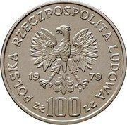Poland 100 Zlotych Henryk Wieniawski. Trial Strike 1979 MW Proof KM# Pr349 POLSKA RZECZPOSPOLITA LUDOWA 19 79 MW ZŁ 100 ZŁ coin obverse Poland 100 Zlotych Henryk Wieniawski. Trial Strike 1979 MW Proof KM# Pr349 POLSKA RZECZPOSPOLITA LUDOWA 19 79 MW ZŁ 100 ZŁ coin obverse
