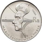 Poland 100 Zlotych (Maria Sklodowska-Curie. Trial Strike) KM# Pr242 PRÓBA RA AJ MARIA SKŁODOWSKA CURIE coin reverse