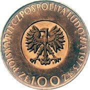 Poland 100 Zlotych (Mikolaj Kopernik. Trial Strike) KM# Pr216 POLSKA RZECZPOSPOLITA LUDOWA 1973 MW ZŁ 100 ZŁ coin obverse Poland 100 Zlotych (Mikolaj Kopernik. Trial Strike) KM# Pr216 POLSKA RZECZPOSPOLITA LUDOWA 1973 MW ZŁ 100 ZŁ coin obverse