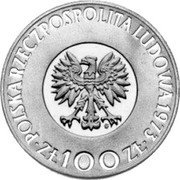 Poland 100 Zlotych (Mikolaj Kopernik. Trial Strike) POLSKA RZECZPOSPOLITA LUDOWA 1973 MW ZŁ 100 ZŁ coin obverse Poland 100 Zlotych (Mikolaj Kopernik. Trial Strike) POLSKA RZECZPOSPOLITA LUDOWA 1973 MW ZŁ 100 ZŁ coin obverse