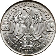 Poland 100 Zlotych Polish Millennium. Trial Strike 1966 MW KM# Pr148 POLSKA RZECZPOSPOLITA LUDOWA MW 19 66 coin obverse