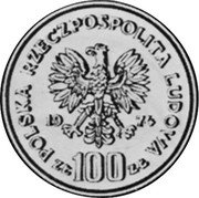 Poland 100 Zlotych Royal Castle in Warsaw. Proba 1974 KM# Pr245 POLSKA RZECZPOSPOLITA LUDOWA 19 75 MW ZŁ 100 ZŁ coin obverse