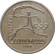 Poland 100 Zlotych XXII Olympic Games. Trial Strike 1980 MW Proof KM# Pr395 IGRZYSKA XXII OLIMPIADY PRÓBA coin reverse Poland 100 Zlotych XXII Olympic Games. Trial Strike 1980 MW Proof KM# Pr395 IGRZYSKA XXII OLIMPIADY PRÓBA coin reverse