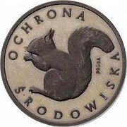 Poland 1000 Zlotych Environmental Protection. Squirrel. Trial Strike 1985 KM# Pr525 OCHRONA ŚRODOWISKA PRÓBA coin reverse Poland 1000 Zlotych Environmental Protection. Squirrel. Trial Strike 1985 KM# Pr525 OCHRONA ŚRODOWISKA PRÓBA coin reverse