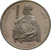 Poland 1000 Zlotych Przemyslaw II. Trial Strike 1985 KM# Pr519 PRZEMYSŁAW II 1295-1296 PRÓBA coin reverse Poland 1000 Zlotych Przemyslaw II. Trial Strike 1985 KM# Pr519 PRZEMYSŁAW II 1295-1296 PRÓBA coin reverse