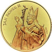 Poland 10000 Zlotych (Papal Visit. Trial Strike) KM# Pr573 JAN PAWEŁ II PRÓBA SWF coin reverse