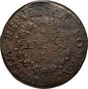 Italy 2 Baiocchi (Anno I) ANNO I DELLA REPVBBLICA ROMANA coin obverse Italy 2 Baiocchi (Anno I) ANNO I DELLA REPVBBLICA ROMANA coin obverse