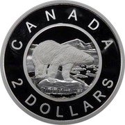 Canada 2 Dollars (Multilayered Polar Bear. Elizabeth II) 2 DOLLARS BT CANADA coin reverse Canada 2 Dollars (Multilayered Polar Bear. Elizabeth II) 2 DOLLARS BT CANADA coin reverse