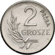 Poland 2 Grosze (Circulation Coin Trial Strike) KM# Pr5 2 GROSZE PRÓBA coin reverse Poland 2 Grosze (Circulation Coin Trial Strike) KM# Pr5 2 GROSZE PRÓBA coin reverse