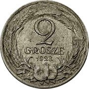 Poland 2 Grosze (Trial Strike) 2 GROSZE 1923 coin reverse Poland 2 Grosze (Trial Strike) 2 GROSZE 1923 coin reverse