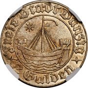 Poland 2 Gulden Danzig Coin 1932  KM# 155 FREIE STADT DANZIG 2 GULDEN coin obverse Poland 2 Gulden Danzig Coin 1932  KM# 155 FREIE STADT DANZIG 2 GULDEN coin obverse