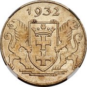 Poland 2 Gulden Danzig Coin 1932  KM# 155 1932 coin reverse Poland 2 Gulden Danzig Coin 1932  KM# 155 1932 coin reverse