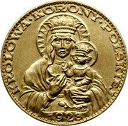 Poland 2 Zlote (Black Madonna of Czestochowa. Private Issue Re-strike) KROLOWA KORONY POLSKIEJ 1928 coin reverse Poland 2 Zlote (Black Madonna of Czestochowa. Private Issue Re-strike) KROLOWA KORONY POLSKIEJ 1928 coin reverse