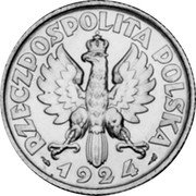 Poland 2 Zlote (Girl. Essai) KM# Pn258 RZECZPOSPOLITA POLSKA 1924 coin obverse Poland 2 Zlote (Girl. Essai) KM# Pn258 RZECZPOSPOLITA POLSKA 1924 coin obverse
