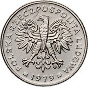 Poland 2 Zlote (Wreath. Trial Strike) KM# Pr338 POLSKA RZECZPOSPOLITA LUDOWA MW 1979 coin obverse