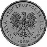 Poland 2 Złote (Proba) POLSKA RZECZPOSPOLITA LUDOWA MW 1989 coin obverse